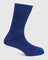 Cotton Blue Printed Socks - Quote