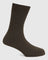 Cotton Dark Olive Textured Socks - Qamil