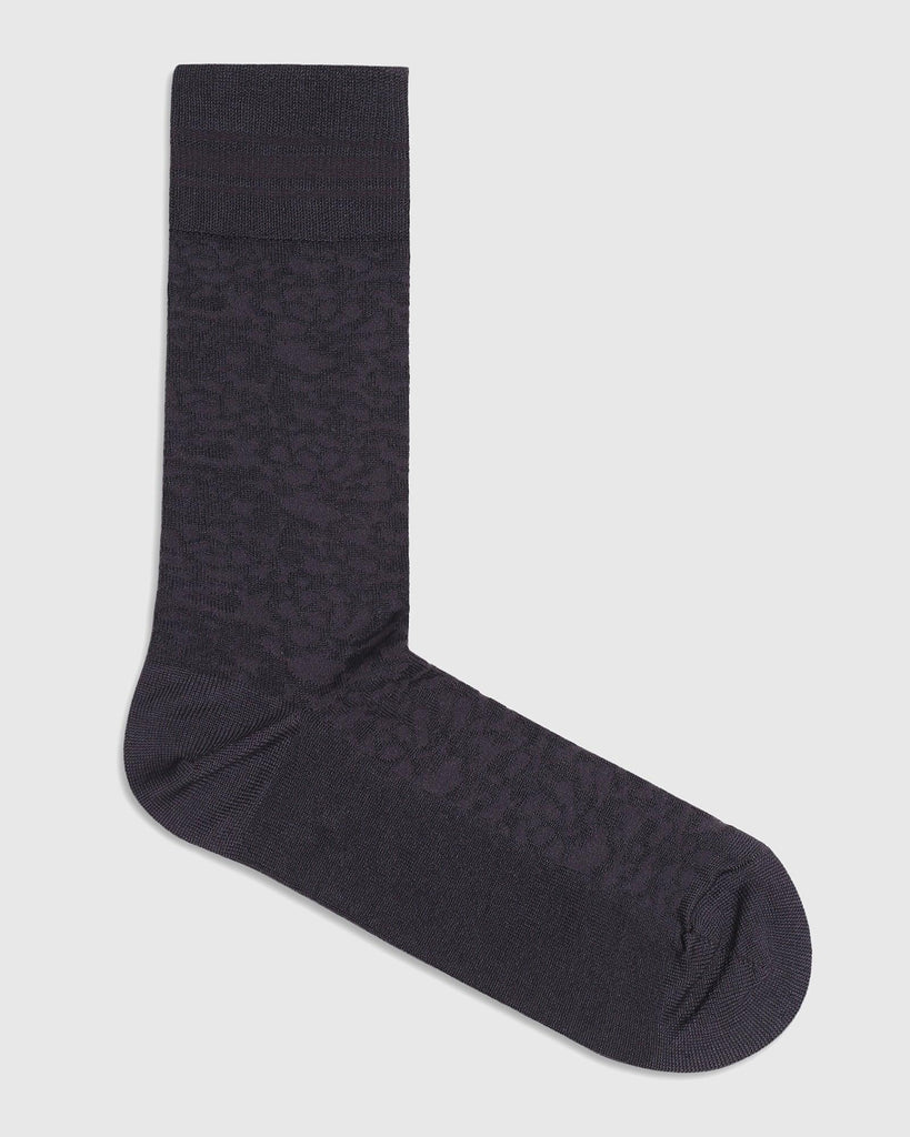 Cotton Grey Printed Socks - Quan