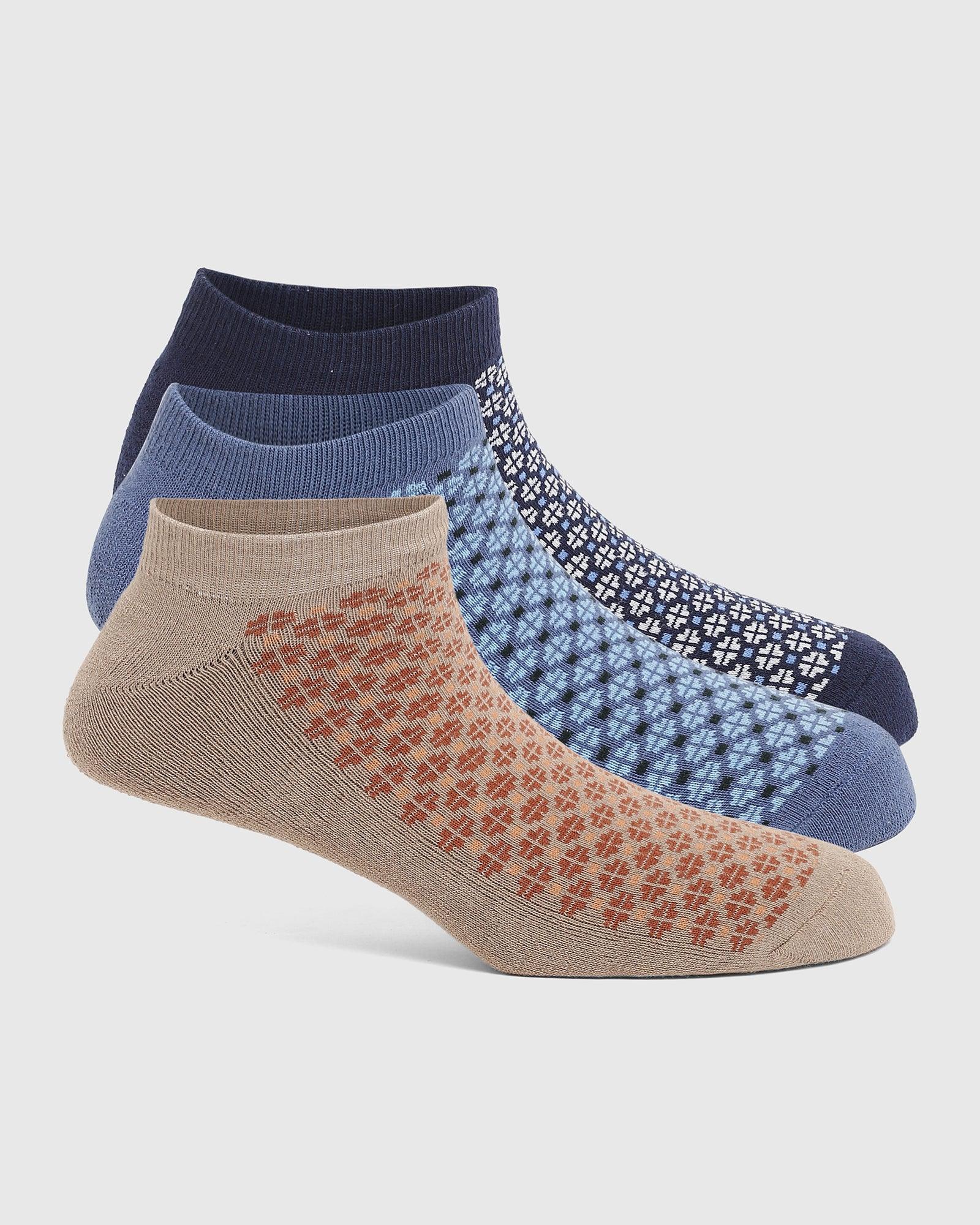 Cotton Multi Color Printed Socks - Qaman