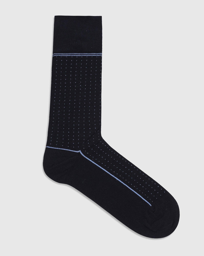 Cotton Navy Printed Socks - Qapis