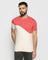 Crew Neck Dusty Pink Printed T Shirt - Genny