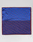 Silk Blue & Navy Printed Pocket Square - Rondel
