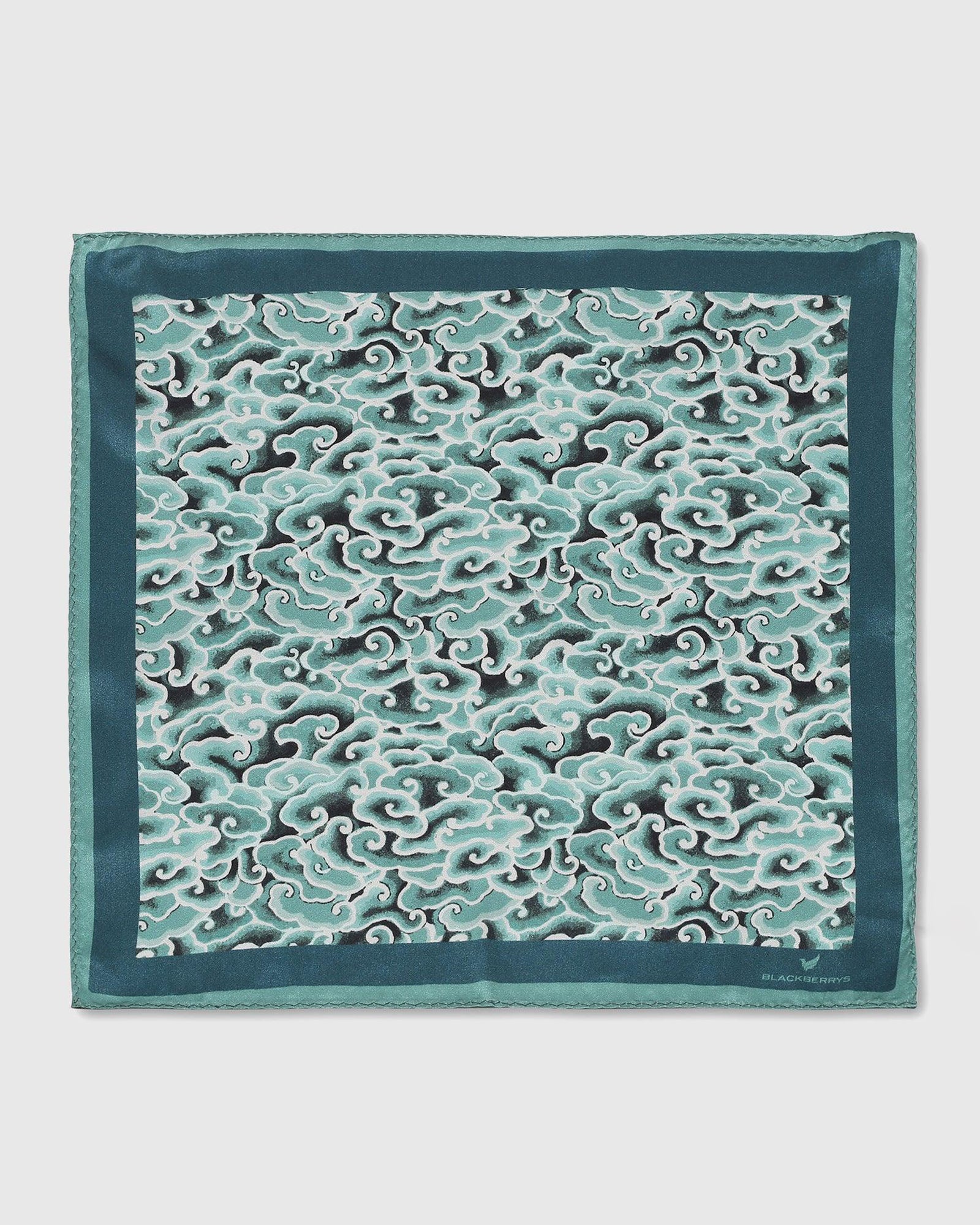 Mint 100% Silk Printed Pocket Square - Seven