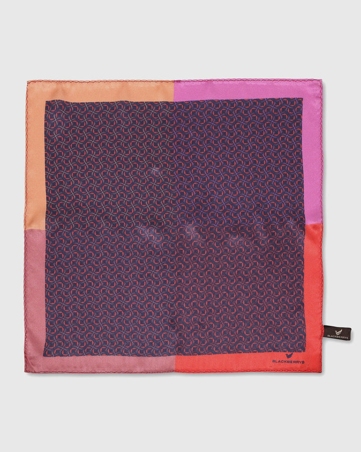 Silk Multi Color Printed Pocket Square - Sophie