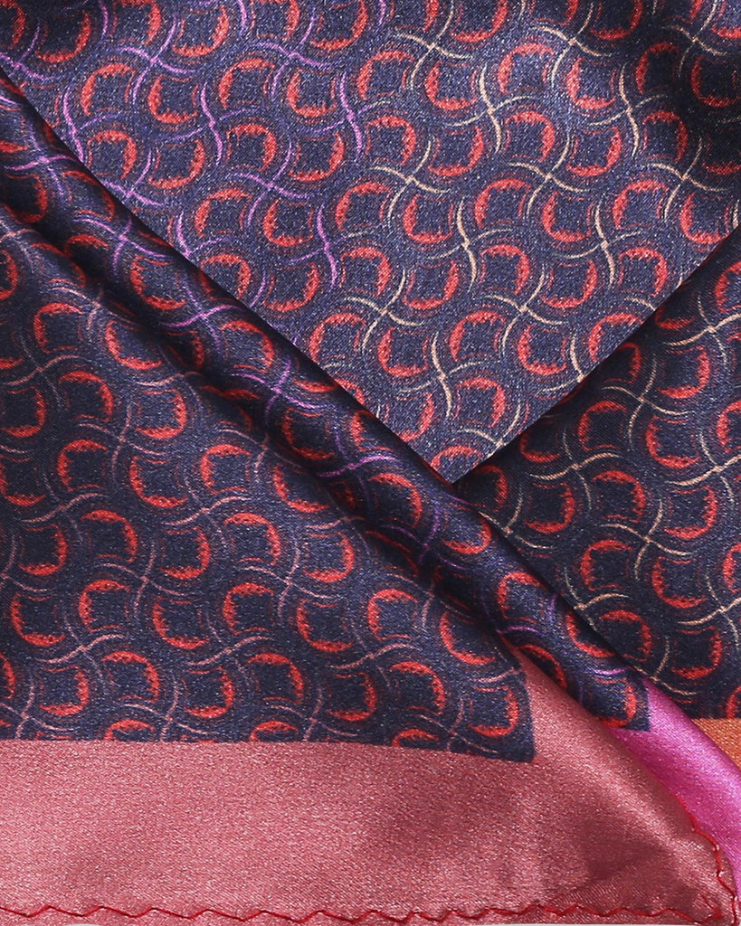 Silk Multi Color Printed Pocket Square - Sophie