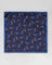 Silk Navy Printed Pocket Square - Rosemerry