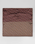 Tobacco Brown 100% Silk Printed Pocket Square - Rondel