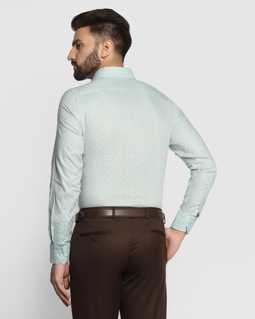 Formal Aqua Printed Shirt - Boss