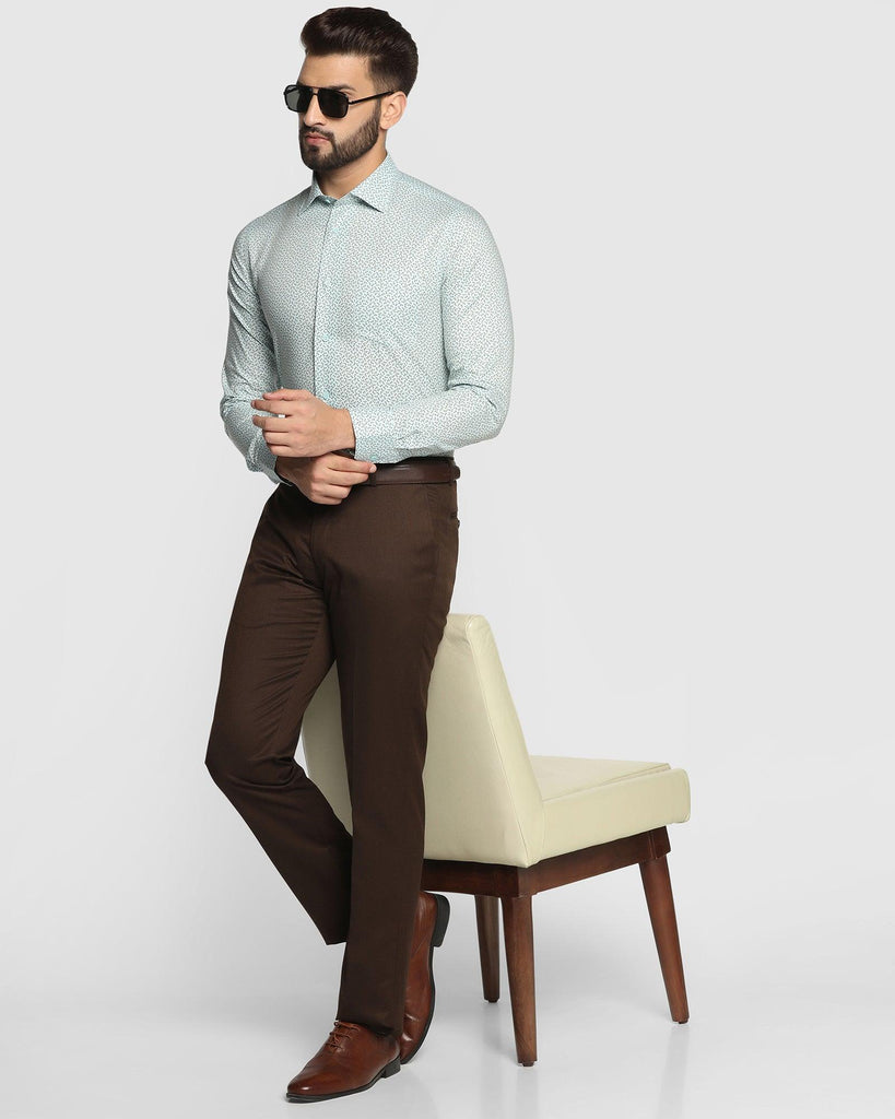 Formal Aqua Printed Shirt - Boss