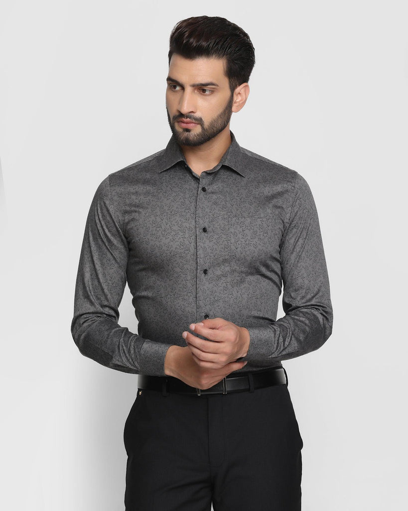 Formal Black Printed Shirt - Kellen