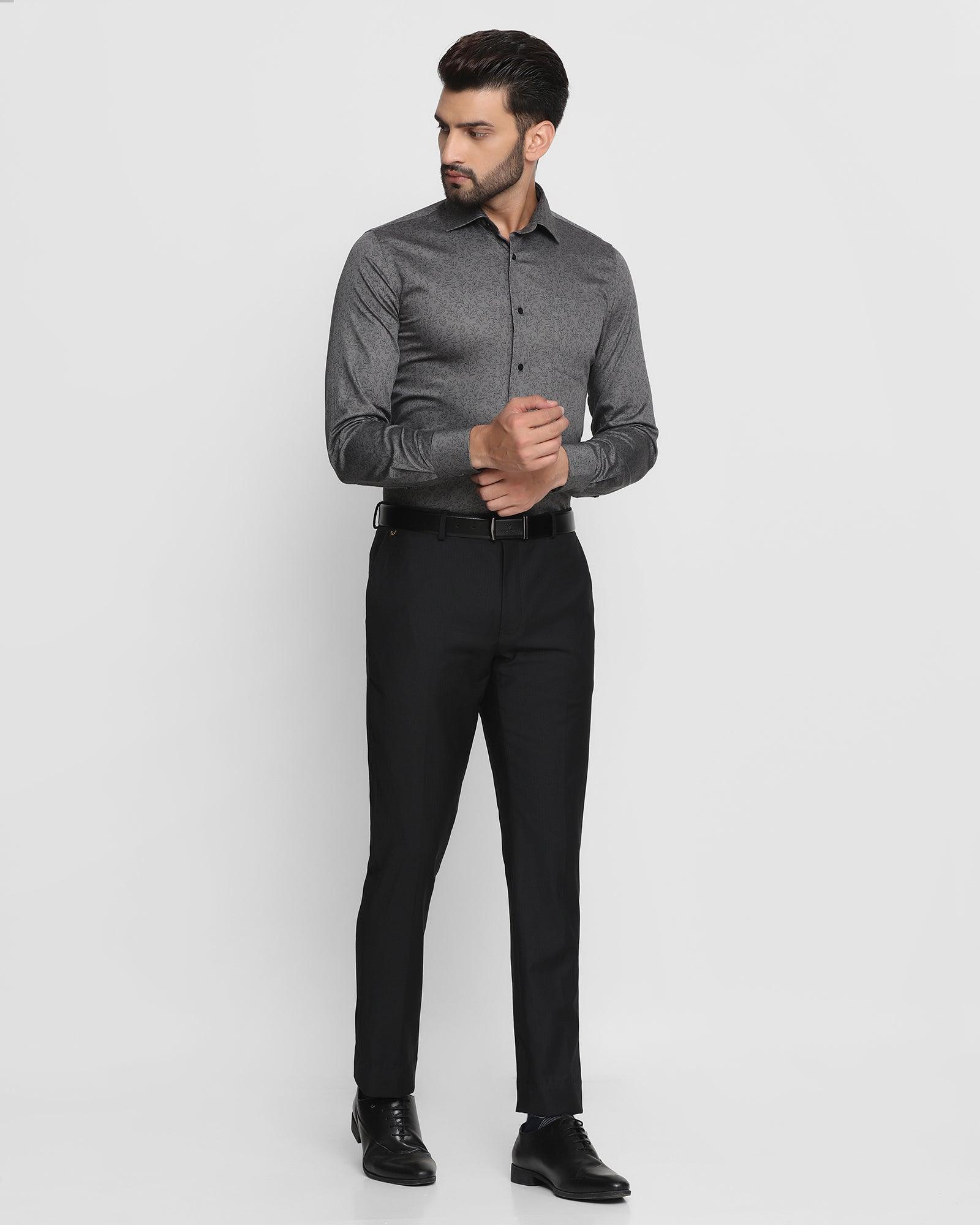 Formal Black Printed Shirt - Kellen
