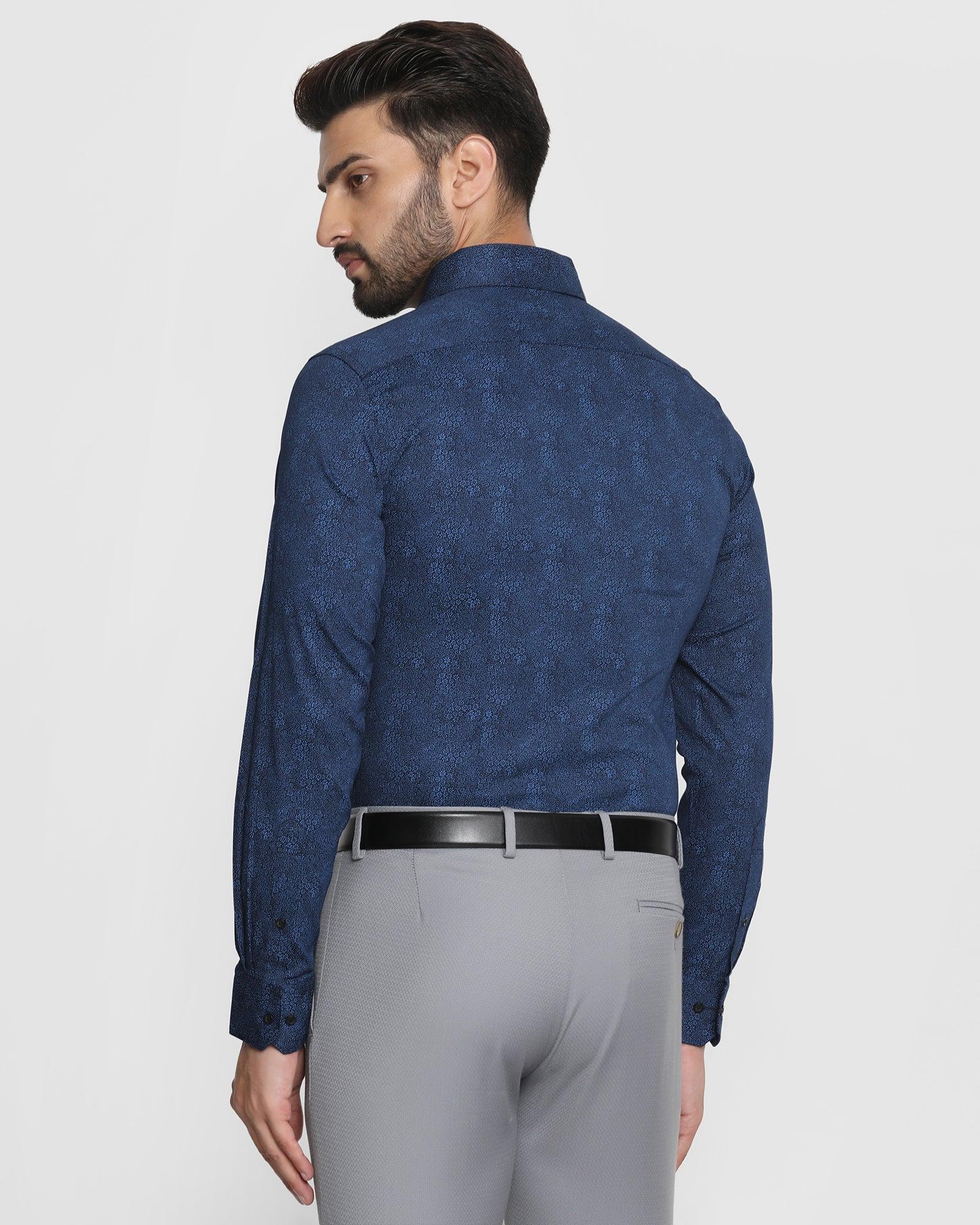 Formal Blue Printed Shirt - Aldo