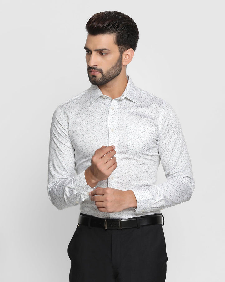 Formal Grey Printed Shirt - Printed