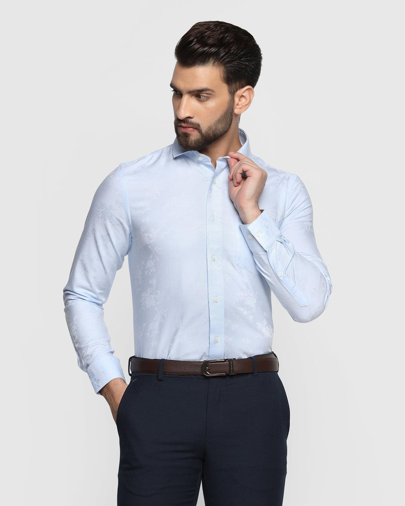 Formal Light Blue Printed Shirt - Pete