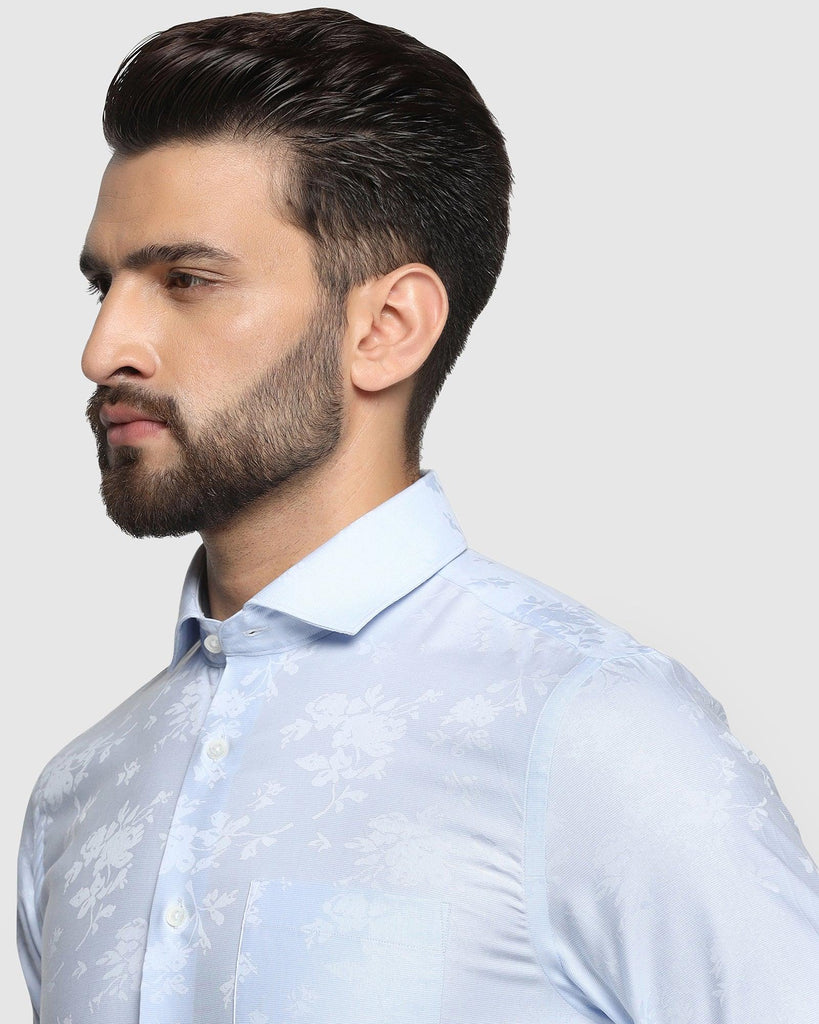 Formal Light Blue Printed Shirt - Pete