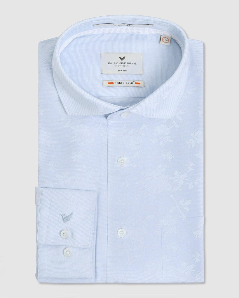 Formal Light Blue Printed Shirt - Pete