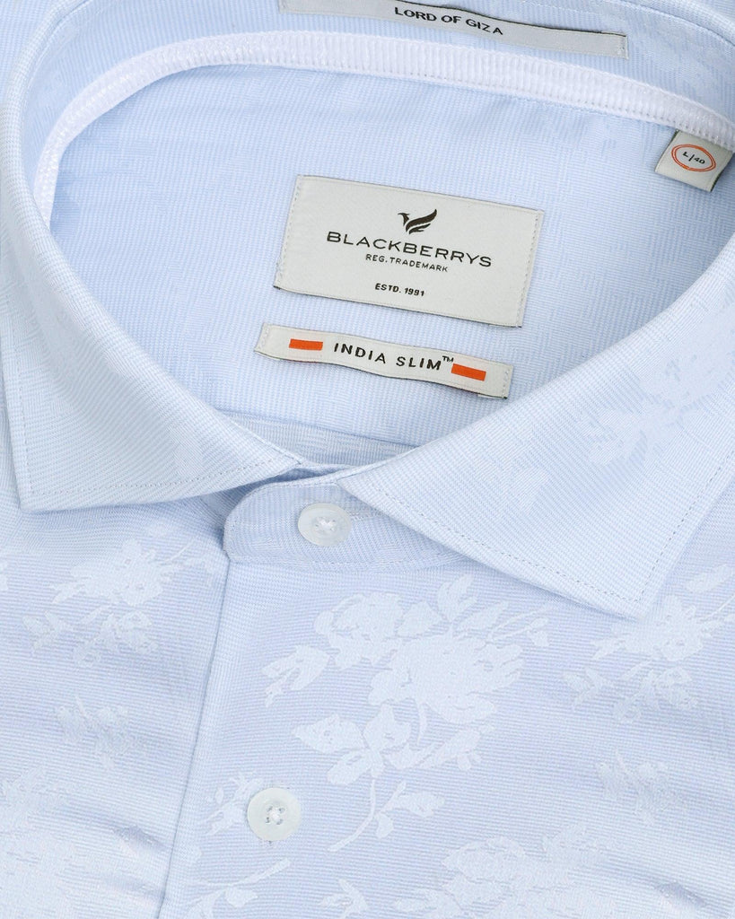 Formal Light Blue Printed Shirt - Pete