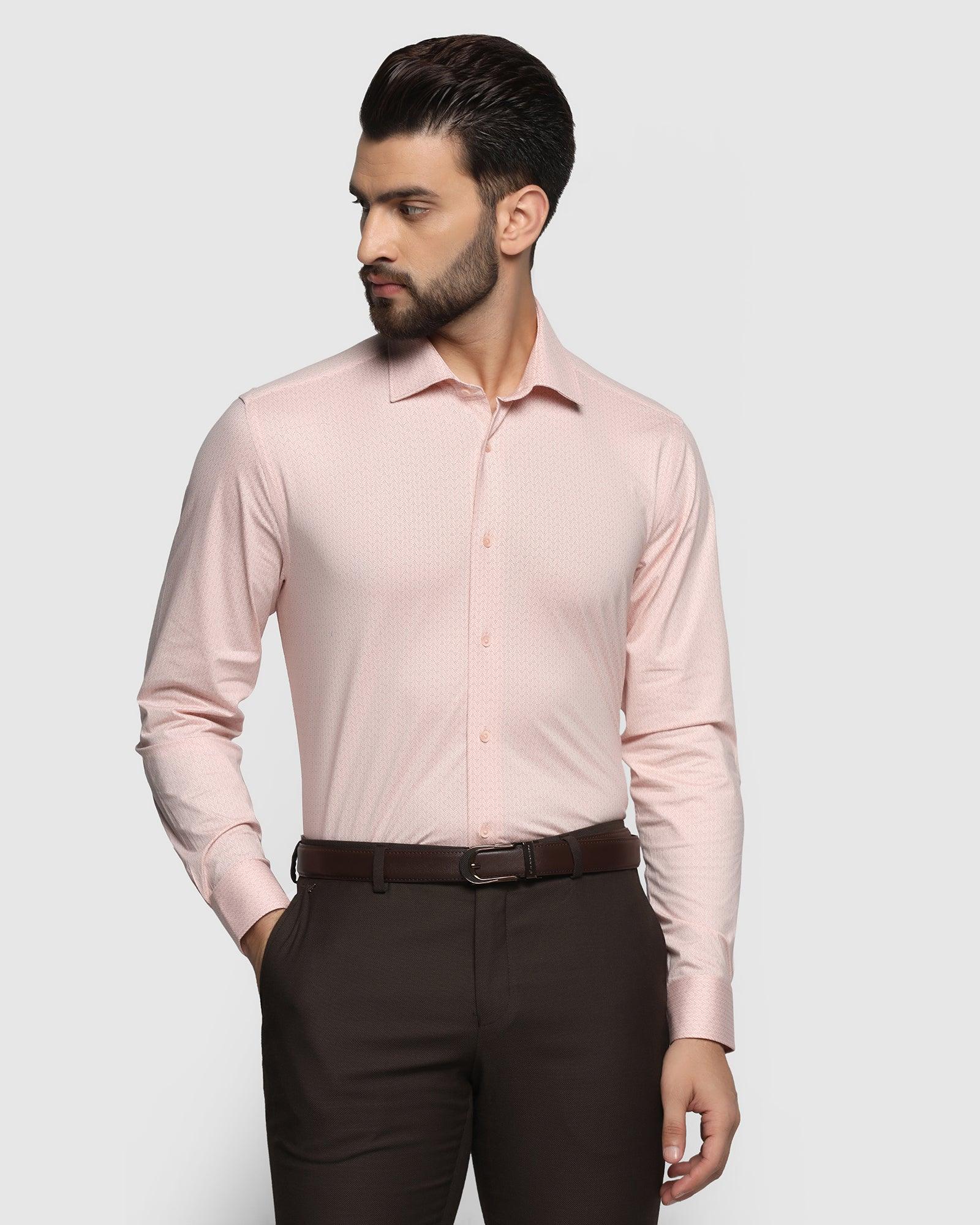 Formal Pink Printed Shirt - Hugo