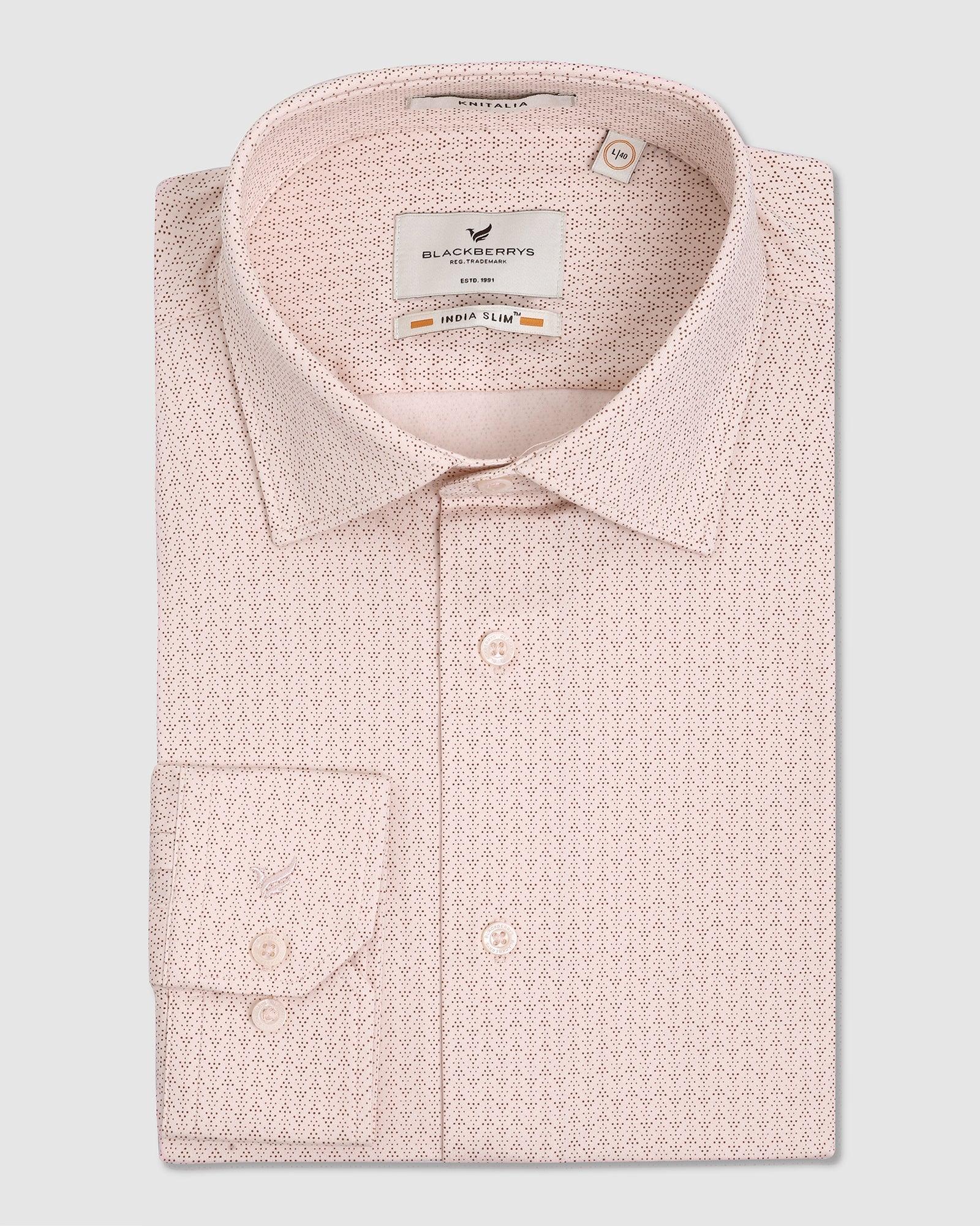 Formal Pink Printed Shirt - Hugo