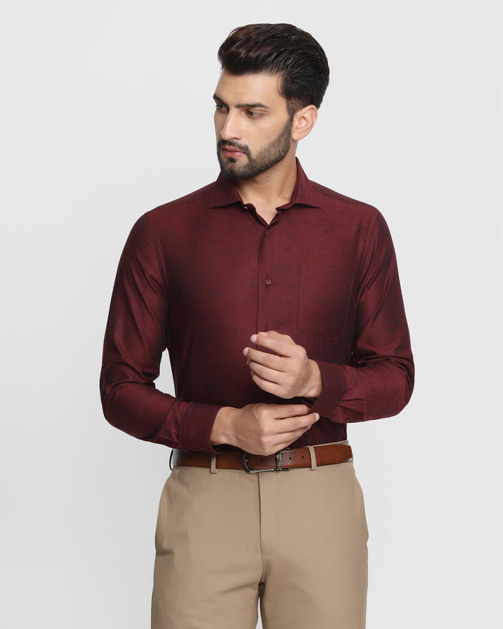 Formal Wine Printed Shirt - Jepsen