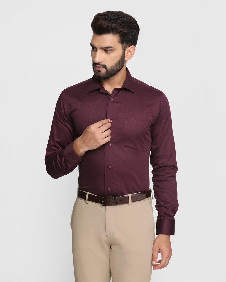 Formal Wine Printed Shirt - Lang