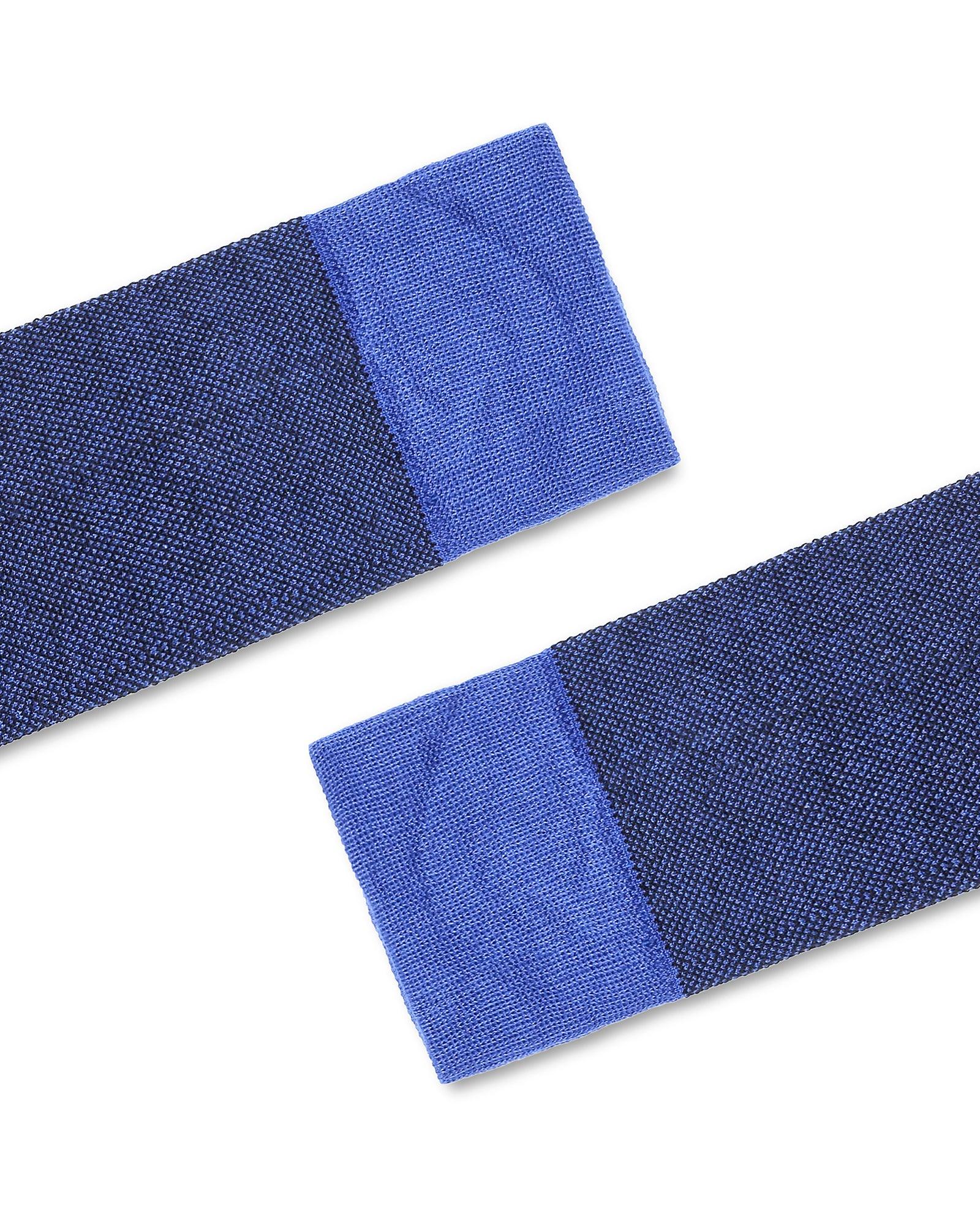 Printed Formal Socks In Blue (Pulsar) - Blackberrys