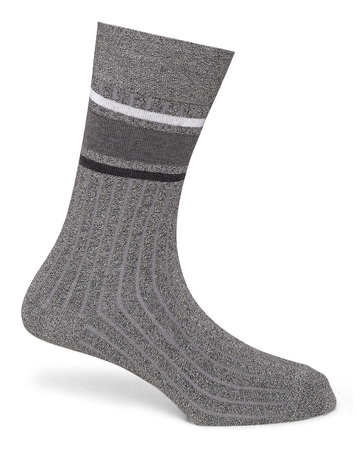 Cotton Grey Printed Socks - Promp