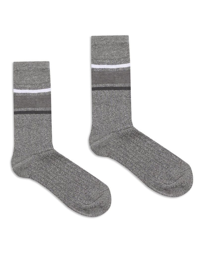 Cotton Grey Printed Socks - Promp