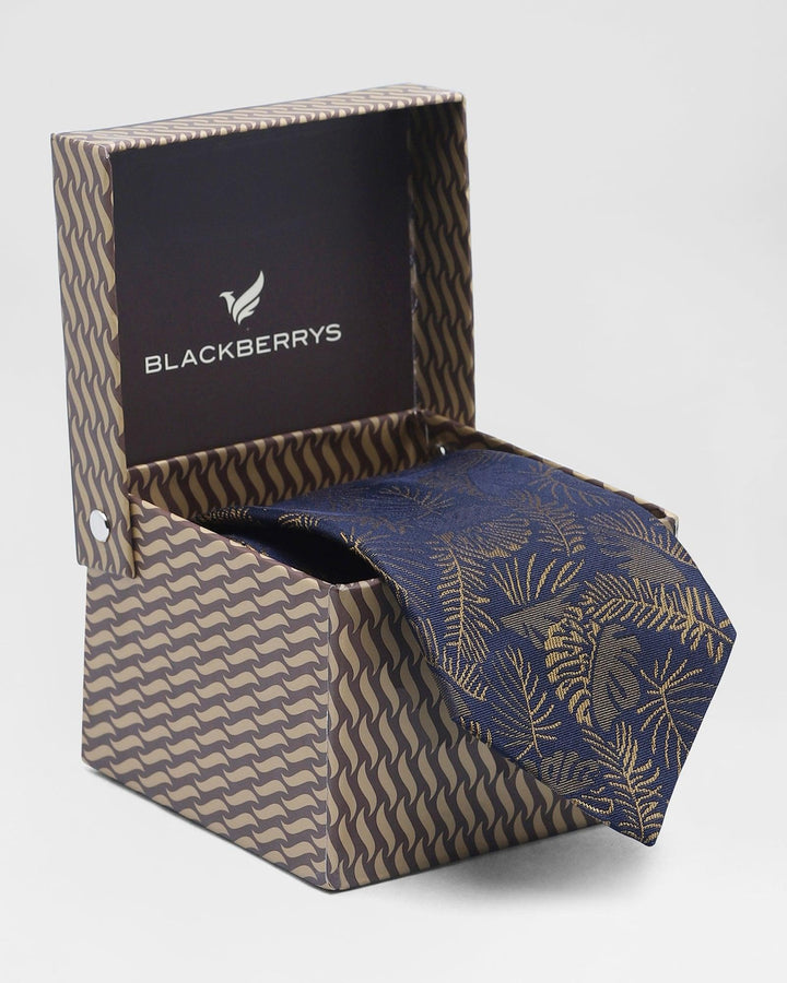 Silk Tobacco Brown Printed Tie - Rainger