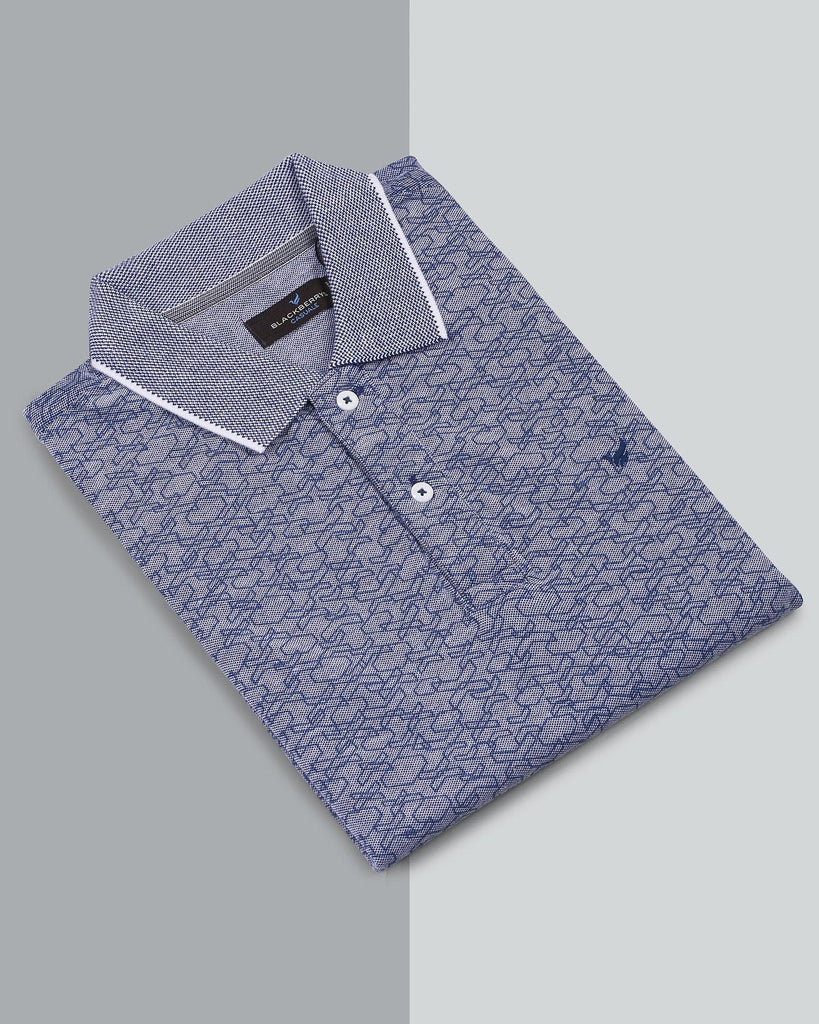 Polo Blue Printed T-Shirt - Gemini