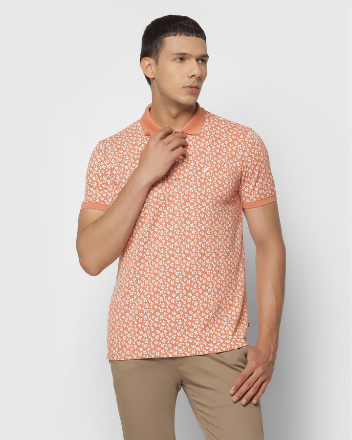 Polo Bright Orange Printed T-Shirt - Jane