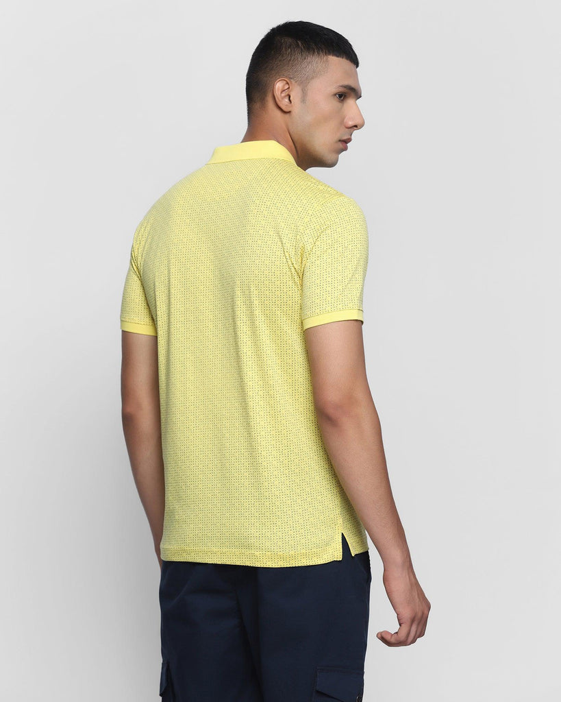 Polo Bright Yellow Printed T-Shirt - Melvin