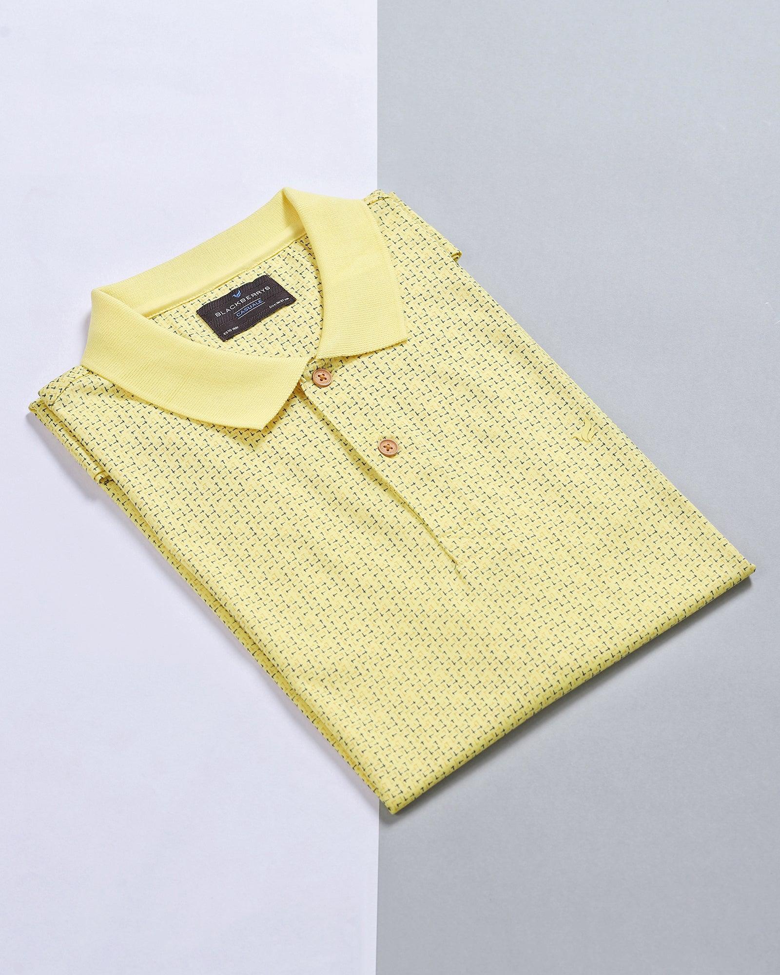 Polo Bright Yellow Printed T Shirt - Melvin