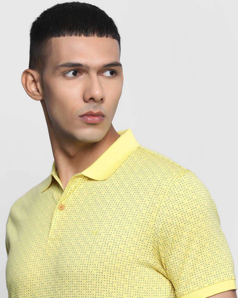 Polo Bright Yellow Printed T-Shirt - Melvin