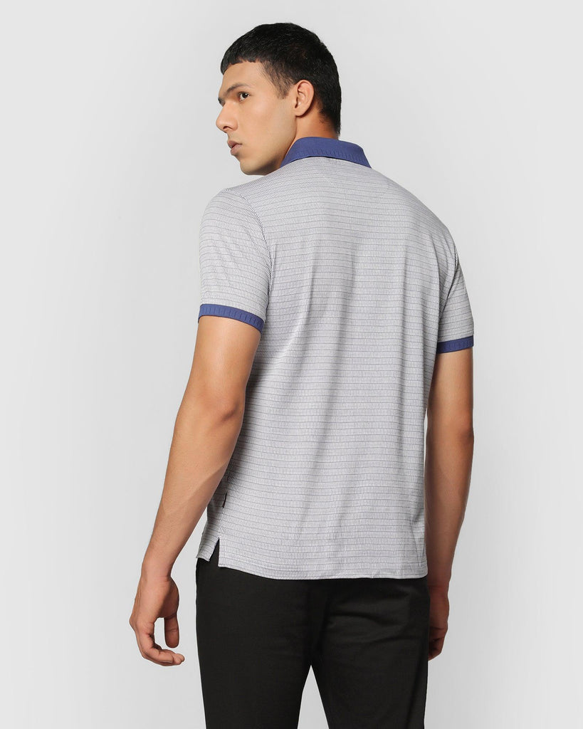 Polo Indigo Blue Printed T-Shirt - Vision