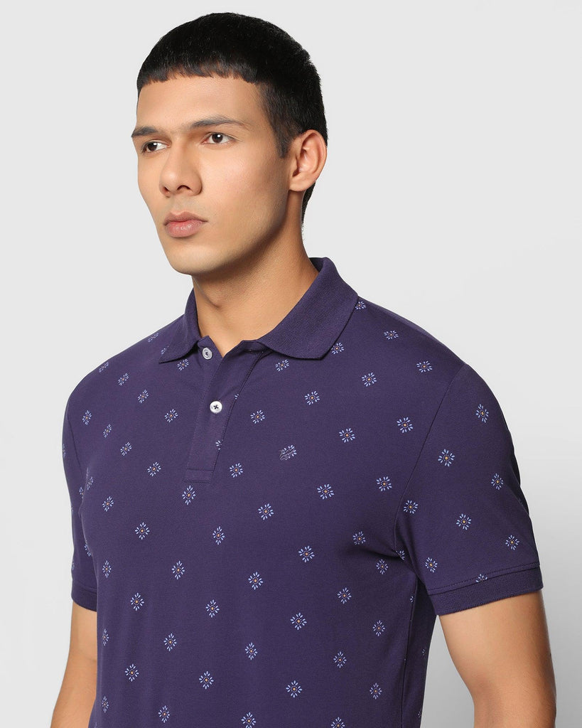 Polo Ink Blue Printed T-Shirt - Jervin