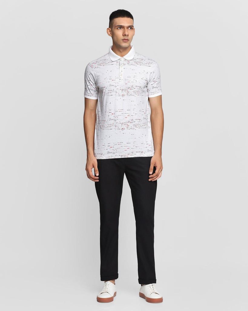 Polo Off White Printed T-Shirt - Poppy