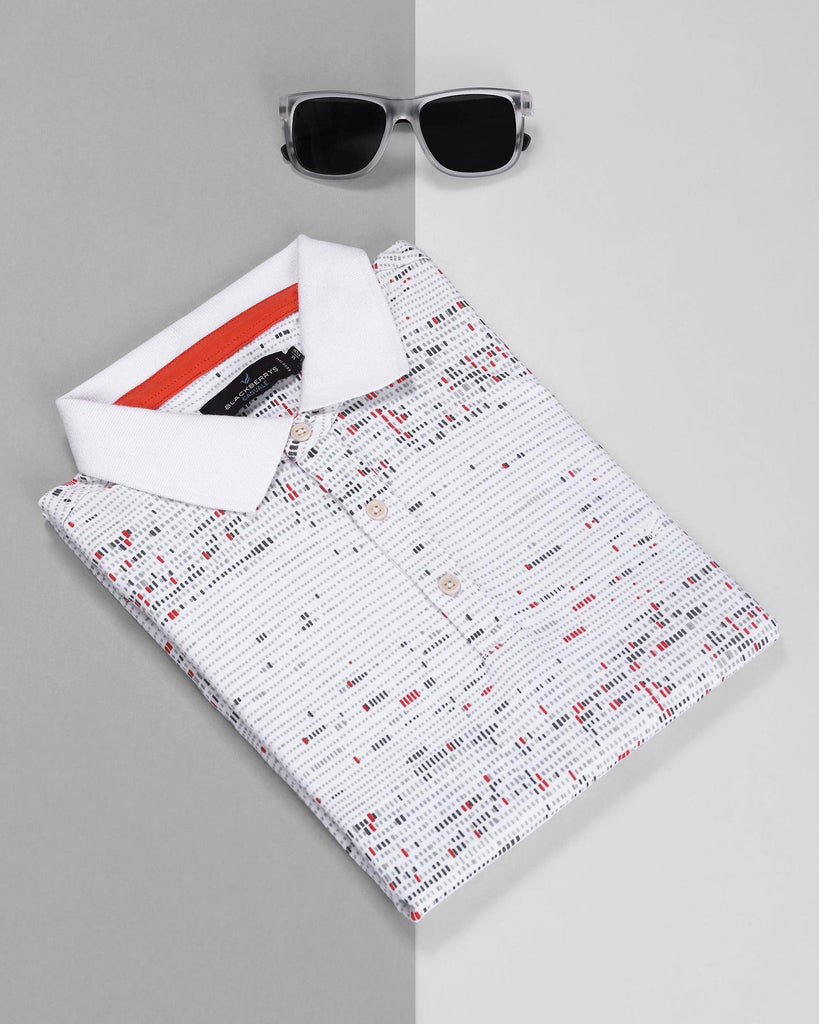 Polo Off White Printed T-Shirt - Poppy