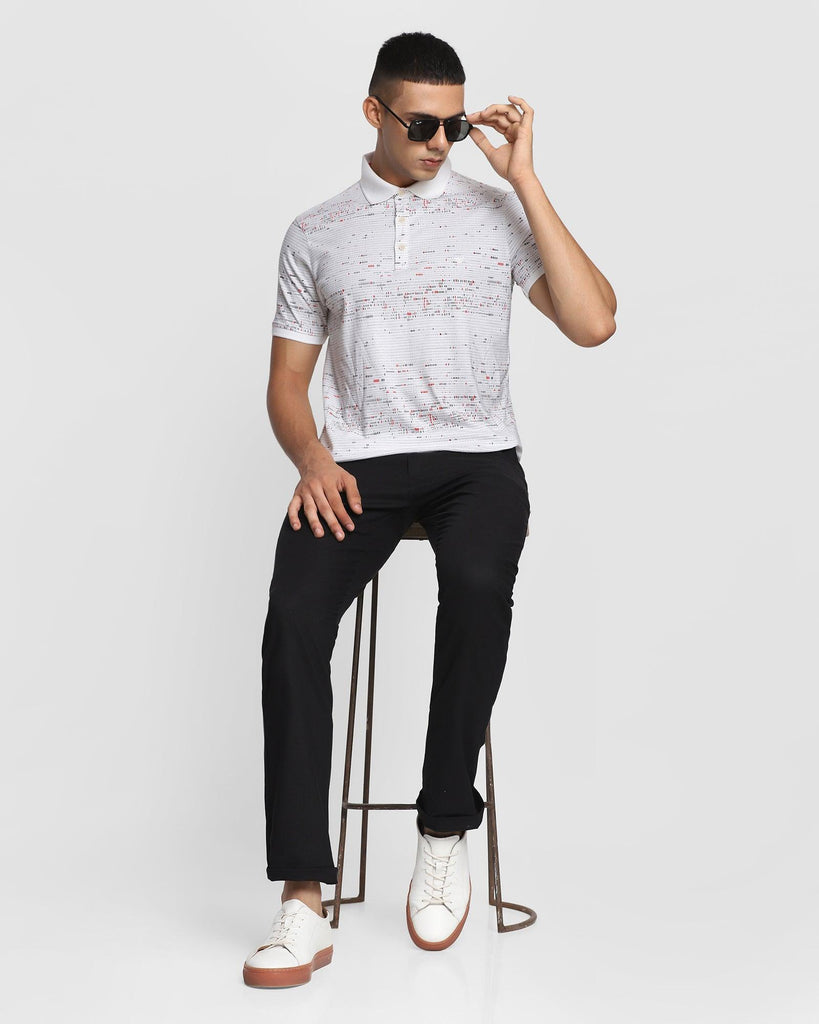 Polo Off White Printed T-Shirt - Poppy