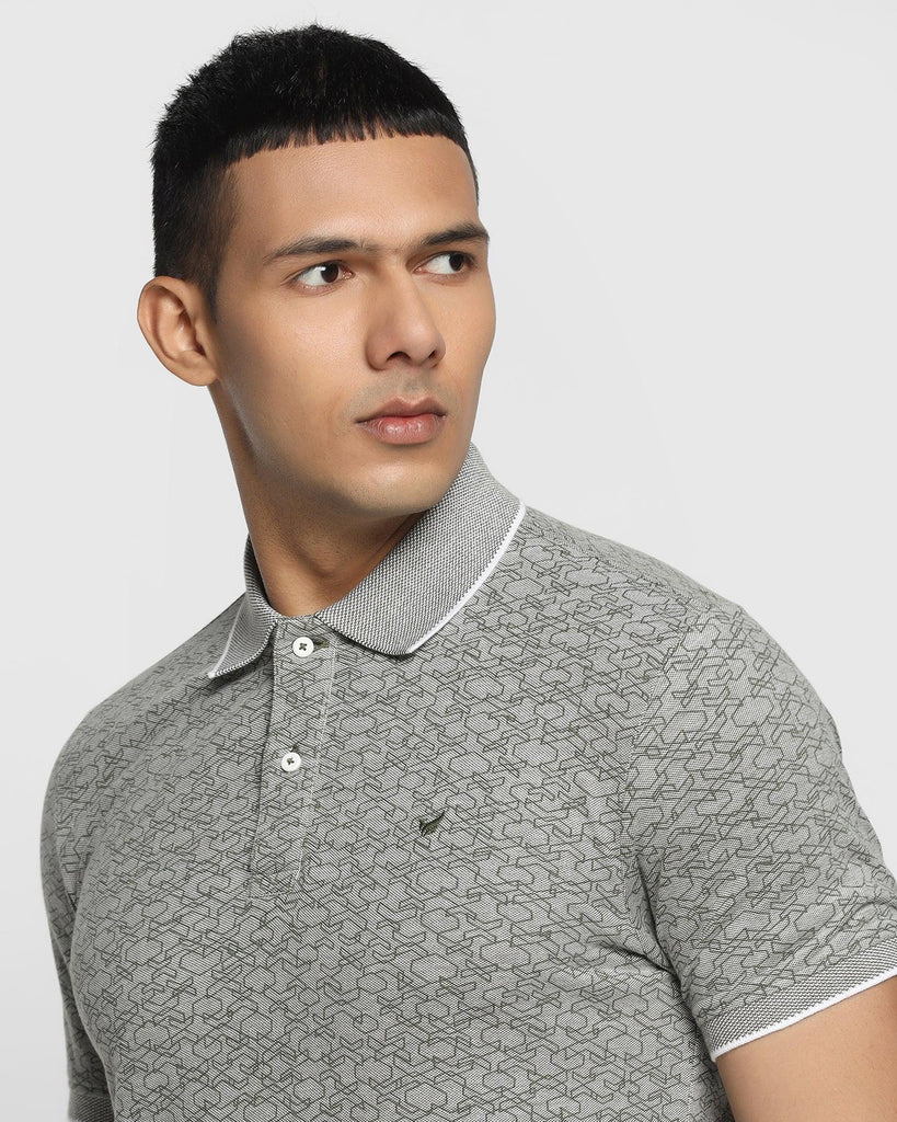 Polo Olive Printed T-Shirt - Gemini