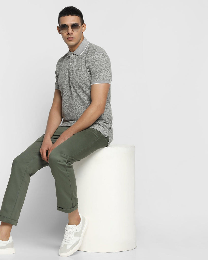 Polo Olive Printed T-Shirt - Gemini