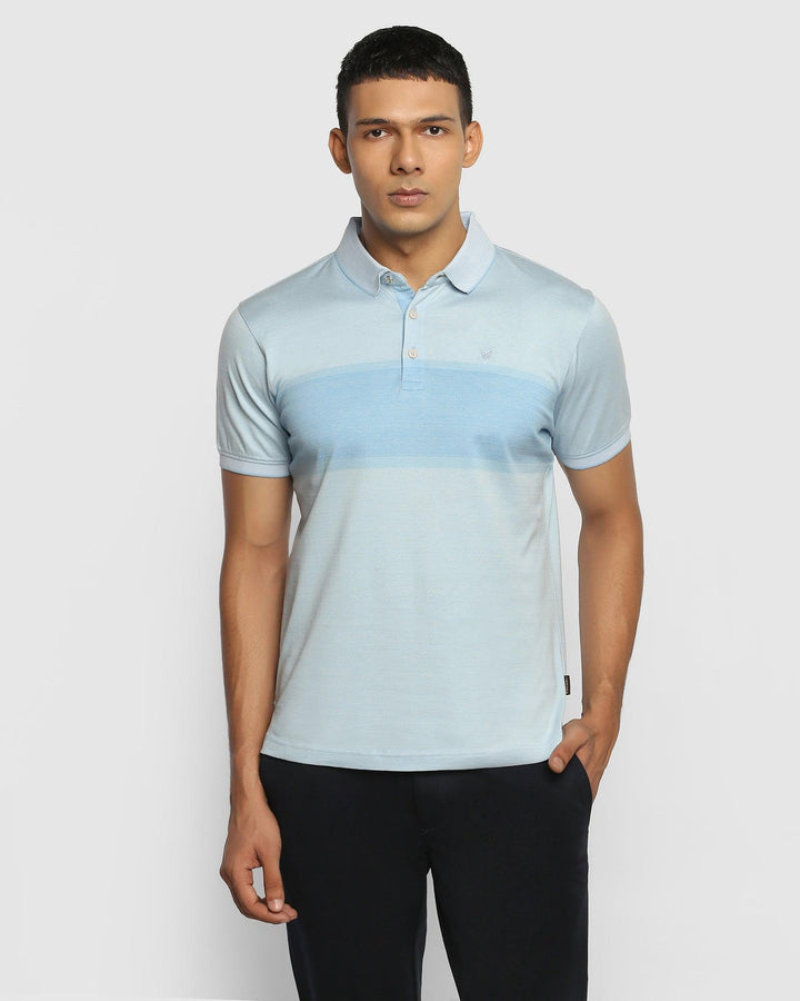 Polo Powder Blue Printed T-Shirt - Neptune