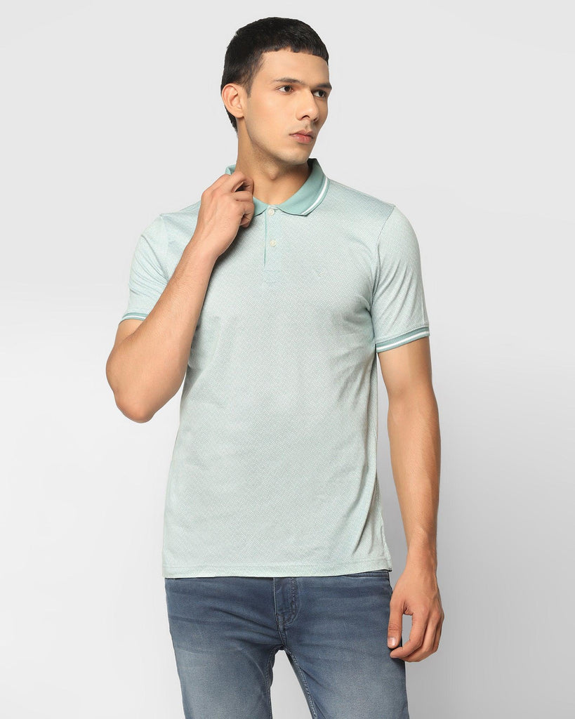 Polo Sea Green Printed T-Shirt - Kastra