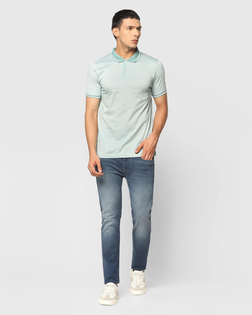 Polo Sea Green Printed T-Shirt - Kastra