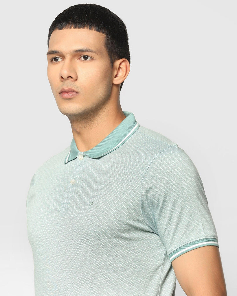 Polo Sea Green Printed T-Shirt - Kastra