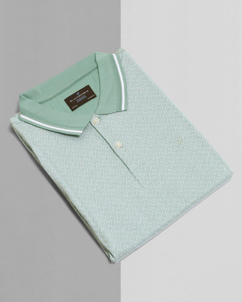 Polo Sea Green Printed T-Shirt - Kastra