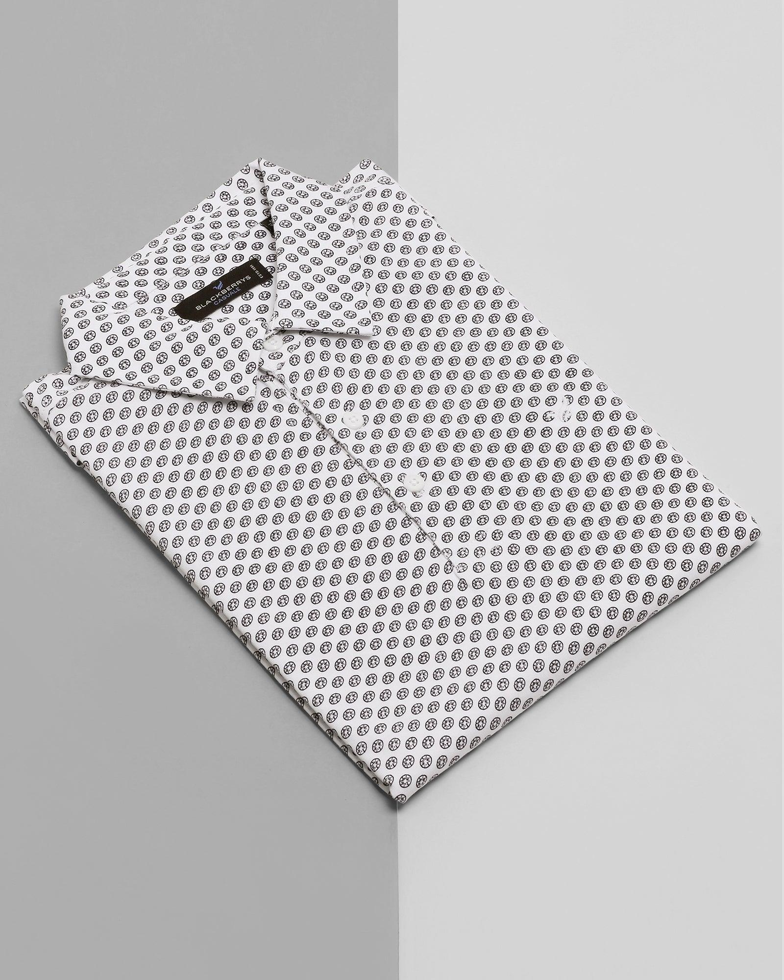 Polo White Printed T Shirt - Sharingan