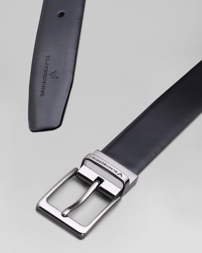 Leather Reversible Black & Brown Printed Belt - Prince