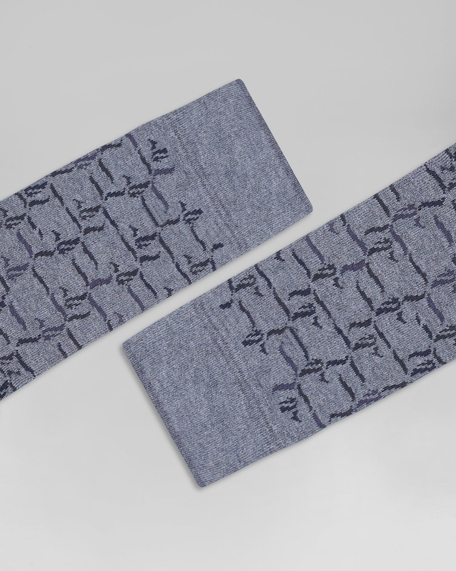 Cotton Grey Printed Socks - Okuja